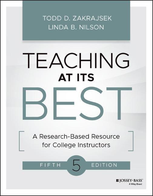 Cover: 9781119860228 | Teaching at Its Best | Todd D. Zakrajsek (u. a.) | Taschenbuch | 2023