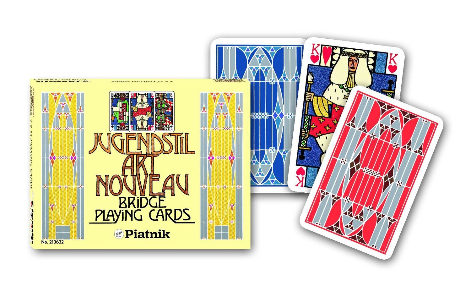 Cover: 9001890213632 | Jugendstil Ditha Moser | Spielkarten 2 x 55 Karten | Spiel | 2136