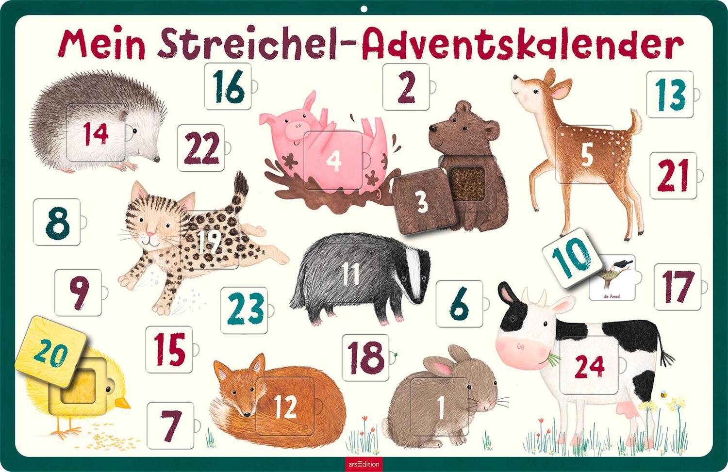 Cover: 4014489134077 | Mein Streichel-Adventskalender | Adventskalender mit Fühlelementen