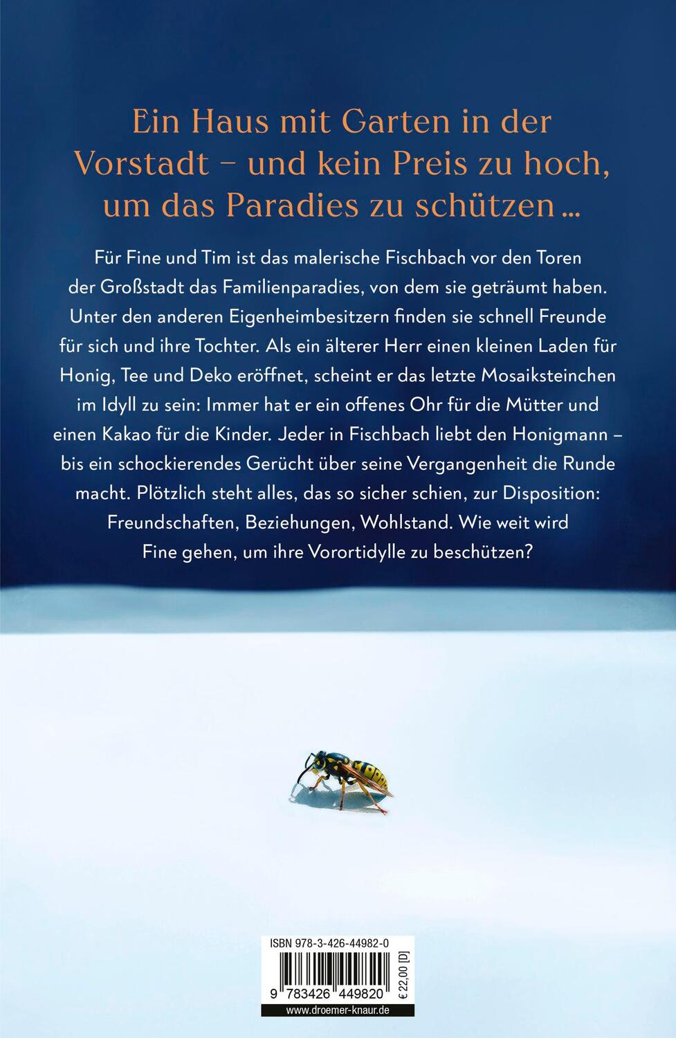 Rückseite: 9783426449820 | Der Honigmann | Peter Huth | Buch | 256 S. | Deutsch | 2024 | Droemer