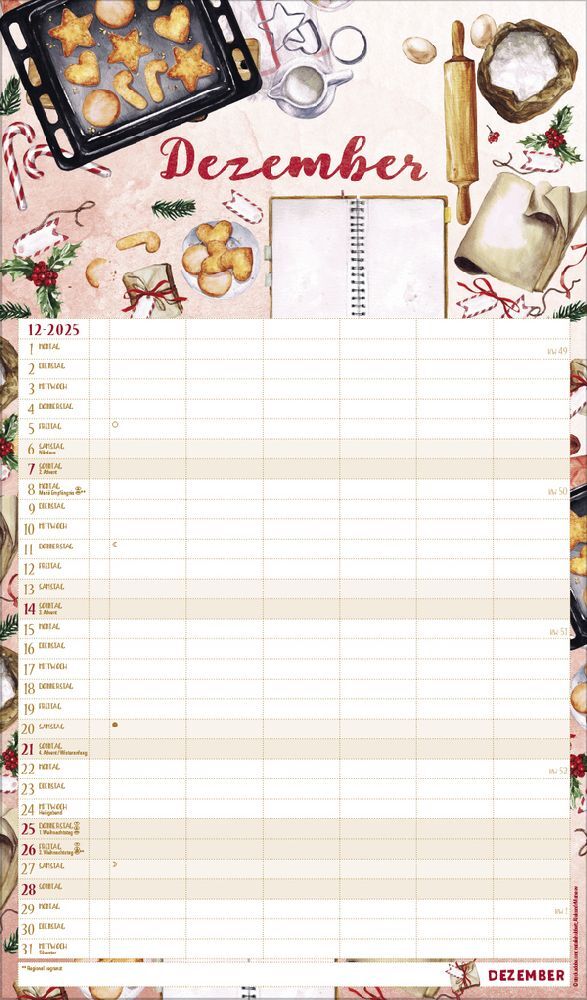 Bild: 9783731877127 | Familienplaner Aquarell 2025 | Korsch Verlag | Kalender | 14 S. | 2026