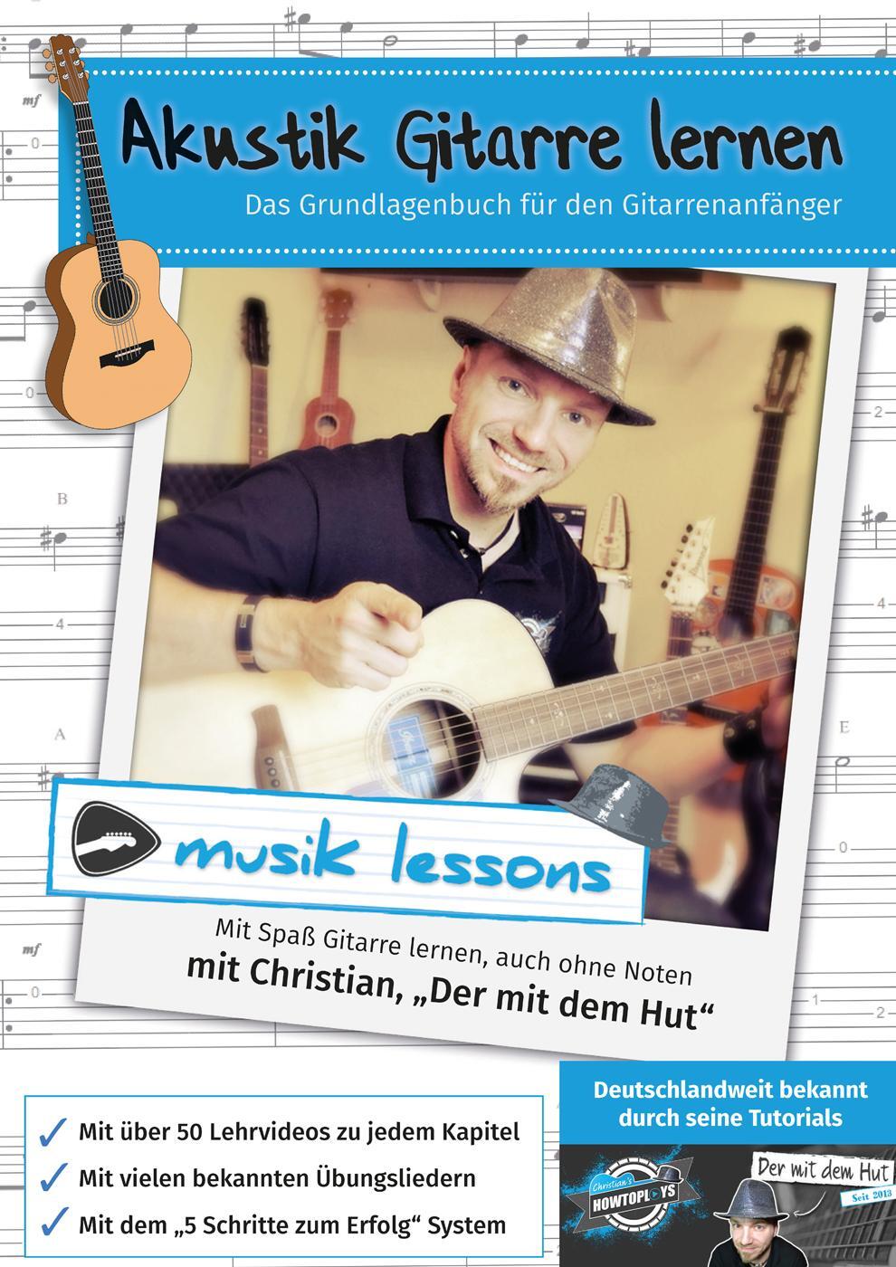 Cover: 9783864606342 | Akustik-Gitarre lernen | Das Grundlagenbuch für den Gitarrenanfänger