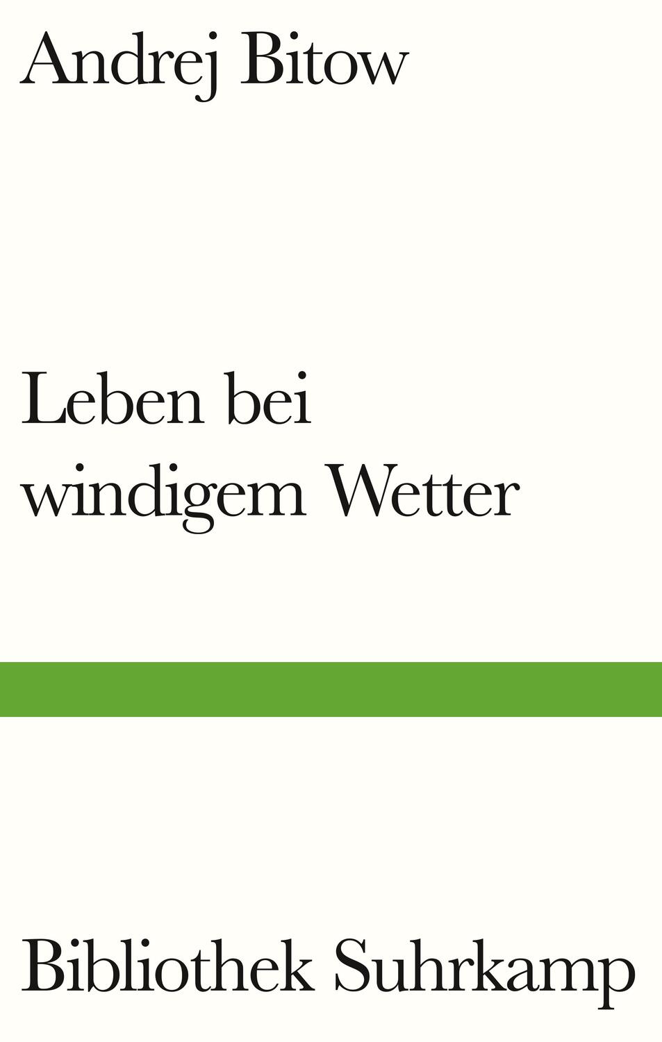 Cover: 9783518225264 | Leben bei windigem Wetter | Andrej Bitow | Buch | Bibliothek Suhrkamp