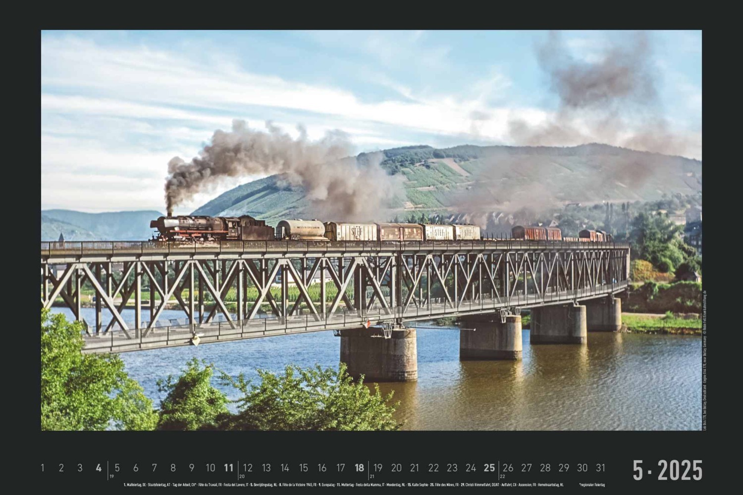 Bild: 4251732342203 | Alpha Edition - Eisenbahn-Nostalgie 2025 Bildkalender, 49,5x33cm,...