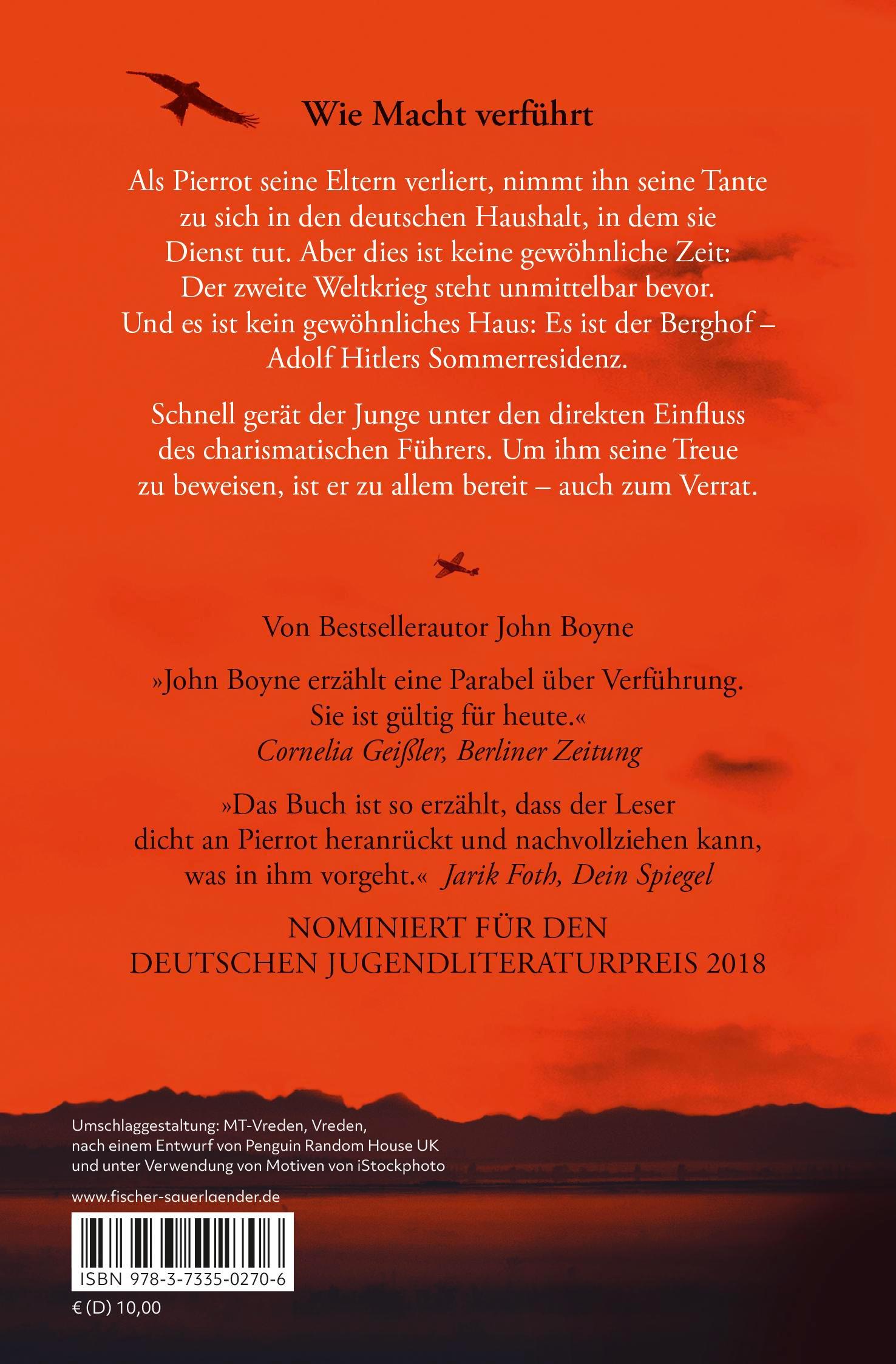 Rückseite: 9783733502706 | Der Junge auf dem Berg | John Boyne | Taschenbuch | 304 S. | Deutsch