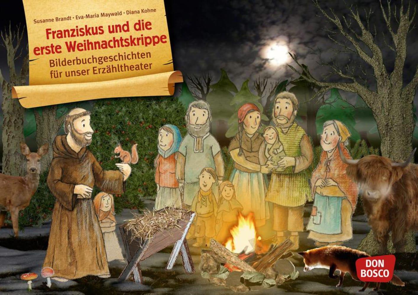 Cover: 4260179512889 | Franziskus und die erste Weihnachtskrippe. Kamishibai Bildkartenset.