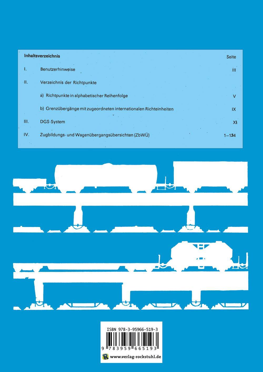 Rückseite: 9783959665193 | Güterkursbuch der Deutschen Reichsbahn (GKDR) 1985 / 1986 | Rockstuhl