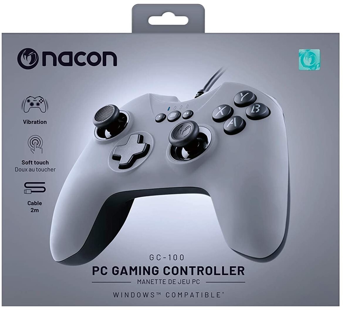 Cover: 3499550359039 | NACON PC Gaming Controller GC-100XF, kabelgebunden, grau | Deutsch