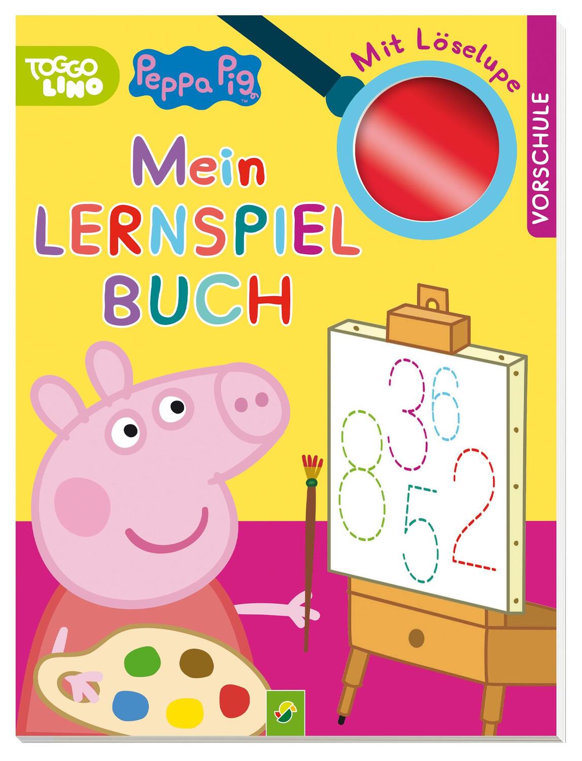 Cover: 9783849921774 | Peppa Pig - Mein Lernspielbuch mit Löselupe | Mit Löselupe | Buch