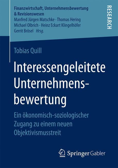 Cover: 9783658149017 | Interessengeleitete Unternehmensbewertung | Tobias Quill | Taschenbuch