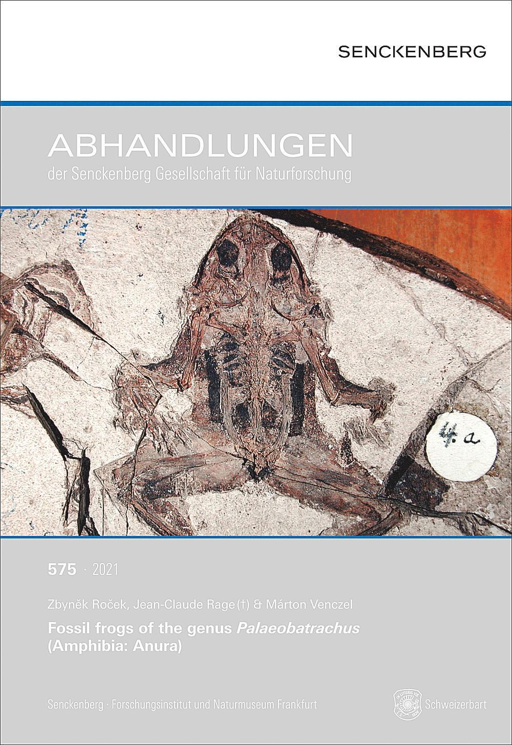 Cover: 9783510614202 | Fossil frogs of the genus Palaeobatrachus (Amphibia: Anura) | Buch