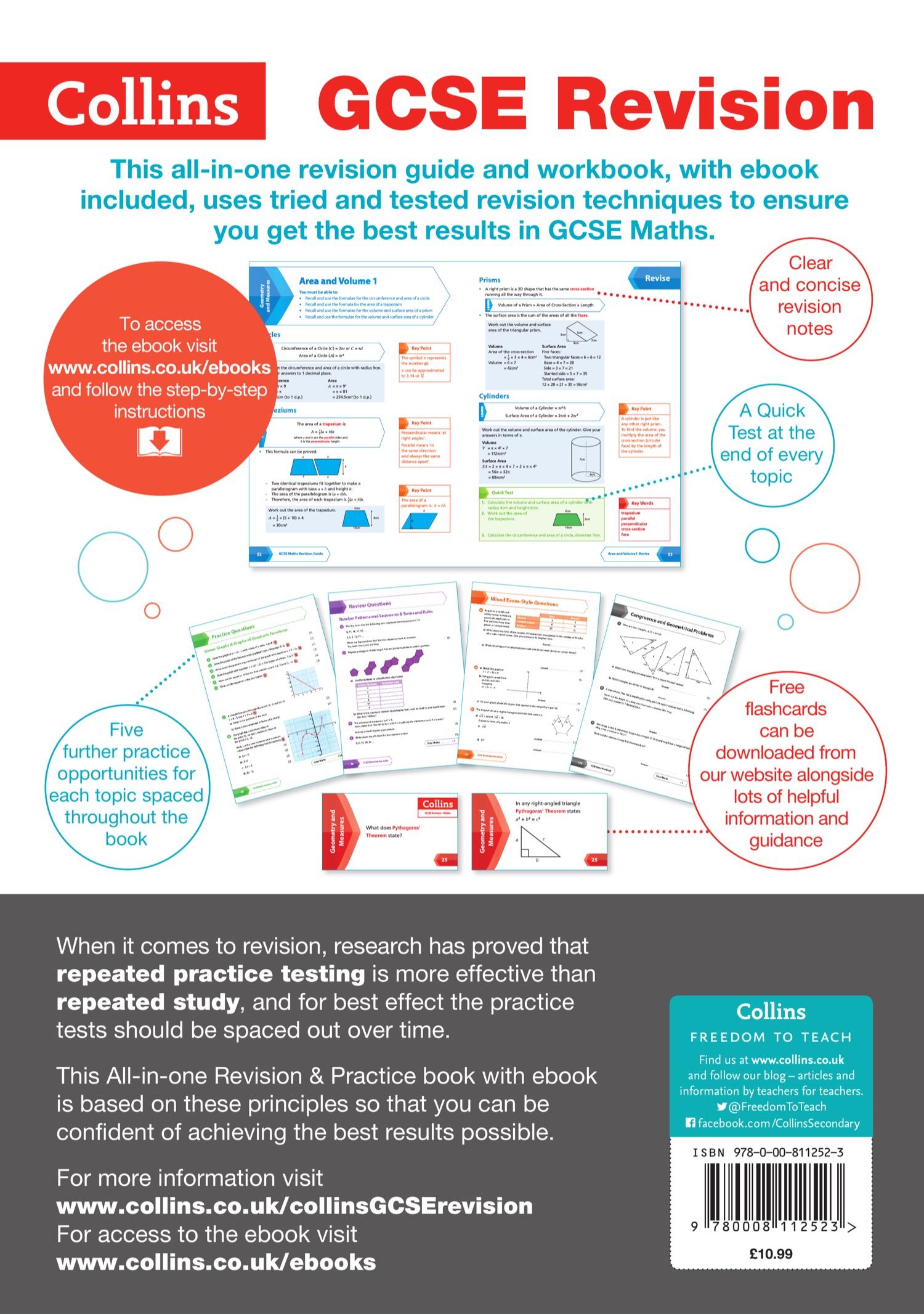 Rückseite: 9780008112523 | GCSE 9-1 Maths Higher All-in-One Complete Revision and Practice | Gcse