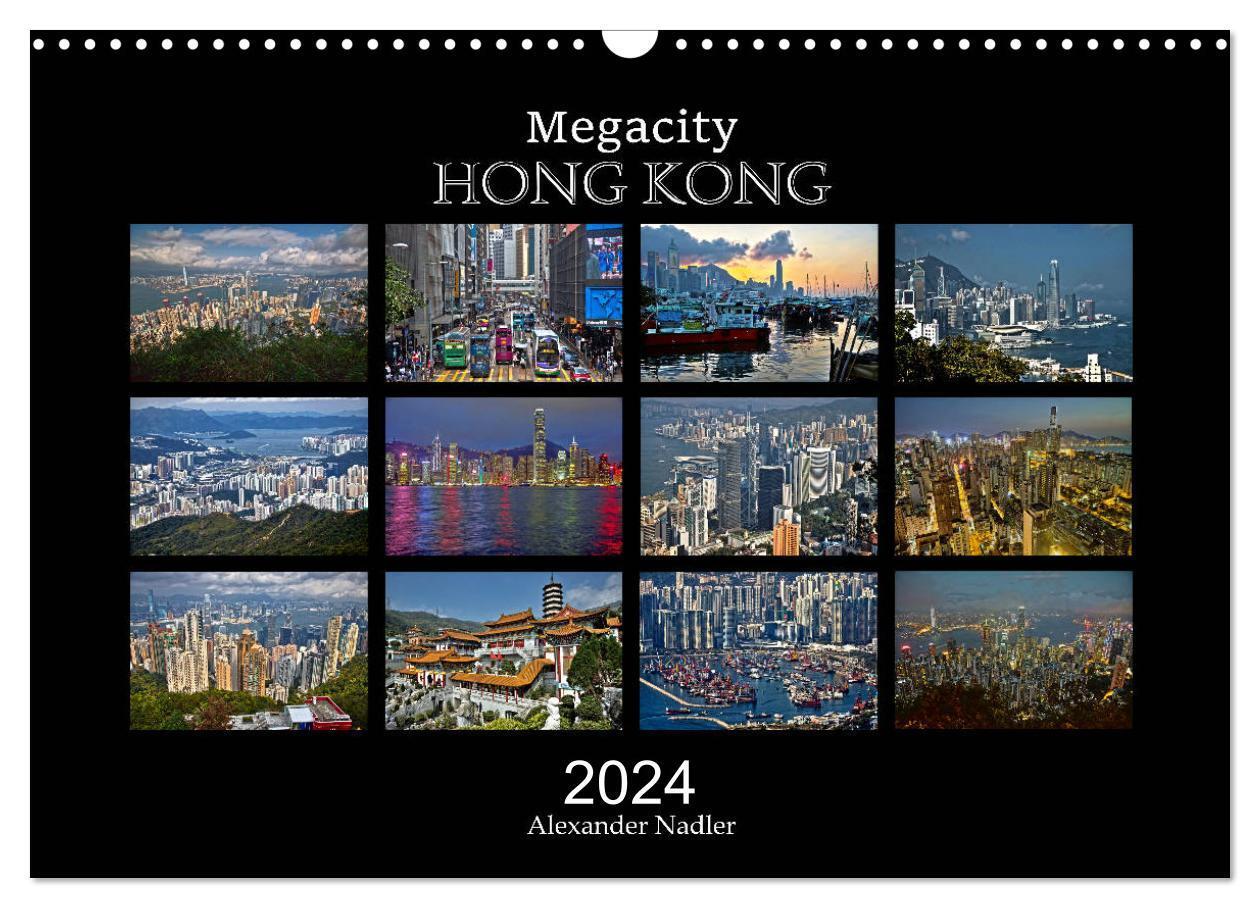 Cover: 9783675812772 | Megacity Hong Kong (Wandkalender 2024 DIN A3 quer), CALVENDO...