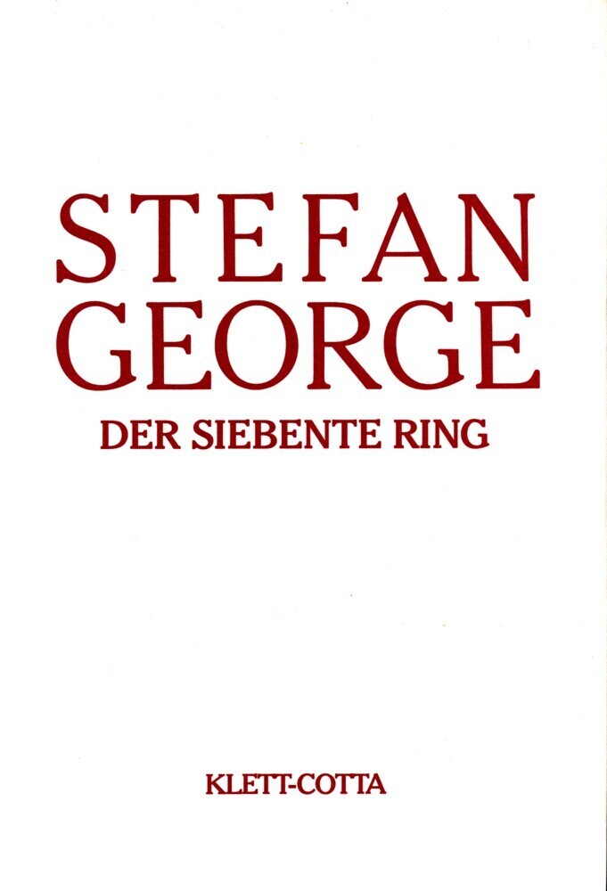 Cover: 9783608951134 | Sämtliche Werke in 18 Bänden, Band 6/7. Der siebente Ring...