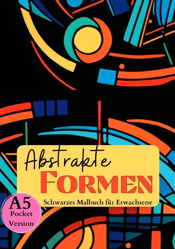 Cover: 9783757560393 | Schwarzes Malbuch für Erwachsene "Abstrakte Formen" | Malbücher | Buch