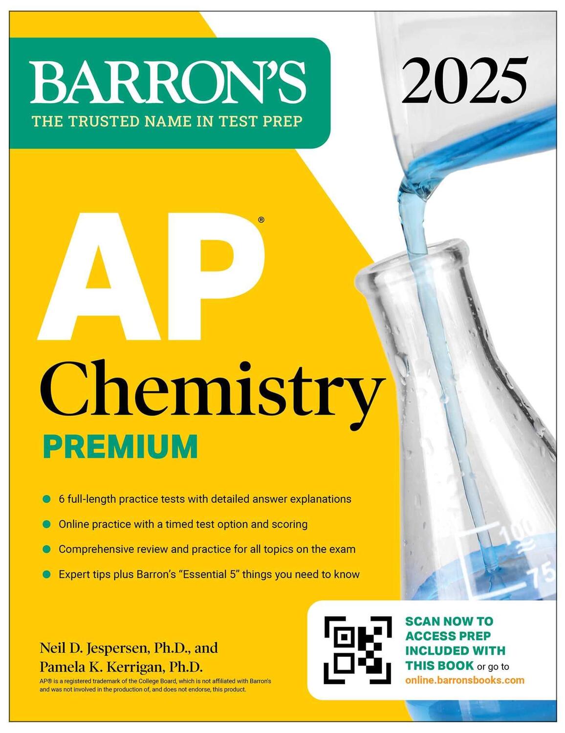 Cover: 9781506291796 | AP Chemistry Premium, 2025: Prep Book with 6 Practice Tests +...
