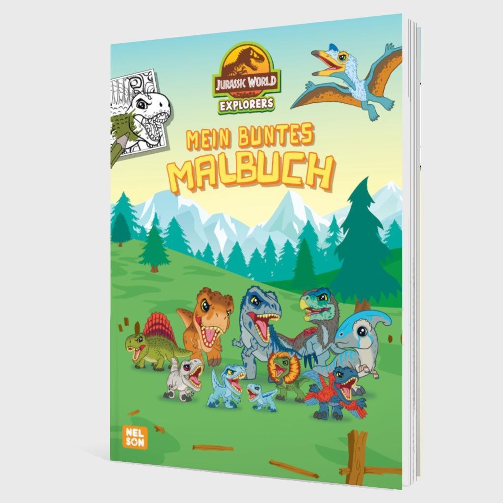 Bild: 9783845126760 | Jurassic World Explorers: Mein buntes Malbuch | Taschenbuch | 64 S.