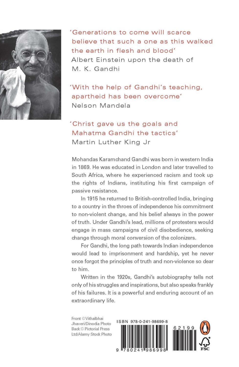 Rückseite: 9780241986998 | An Autobiography | M. K. Gandhi | Taschenbuch | Englisch | 2019