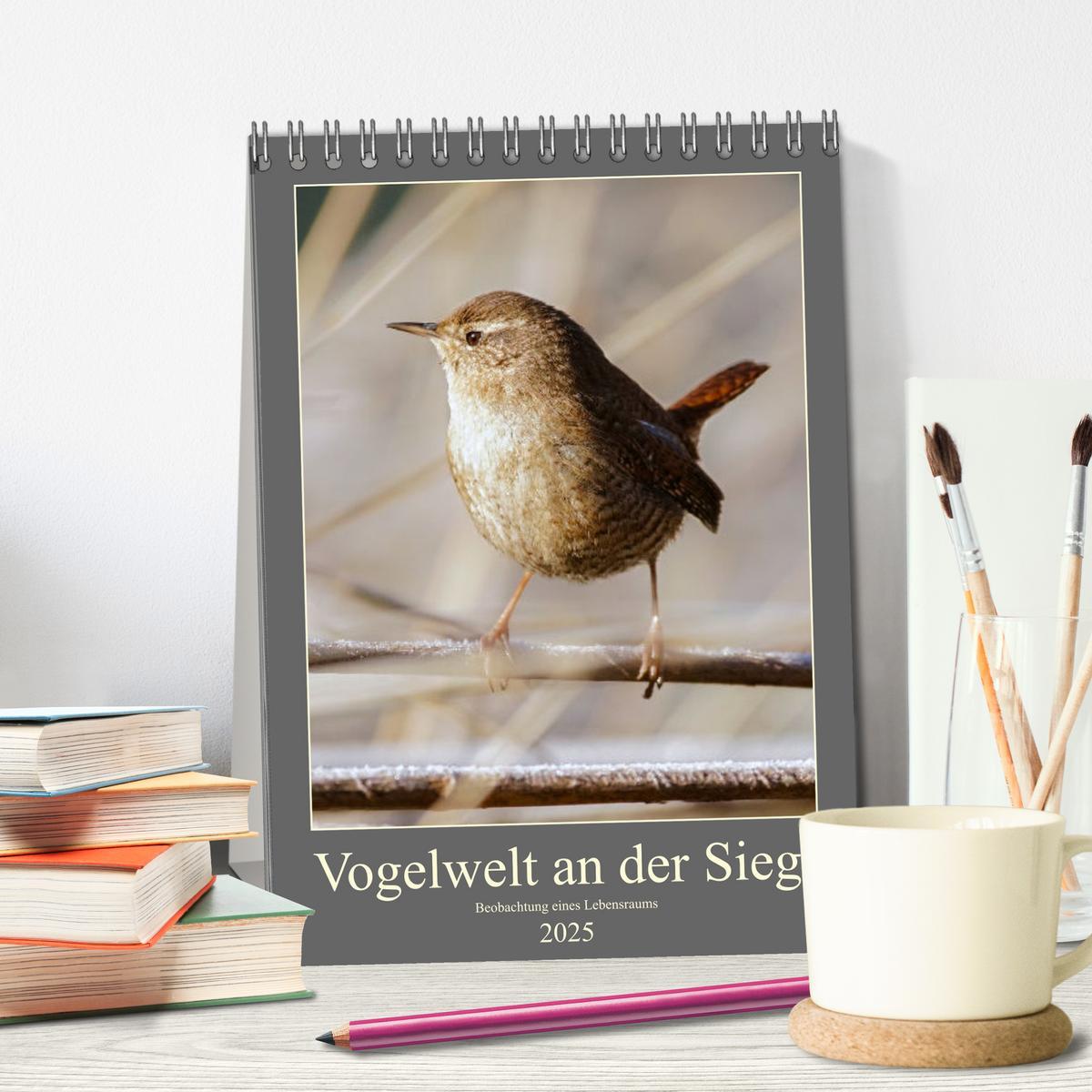 Bild: 9783435910656 | Vogelwelt an der Sieg (Tischkalender 2025 DIN A5 hoch), CALVENDO...