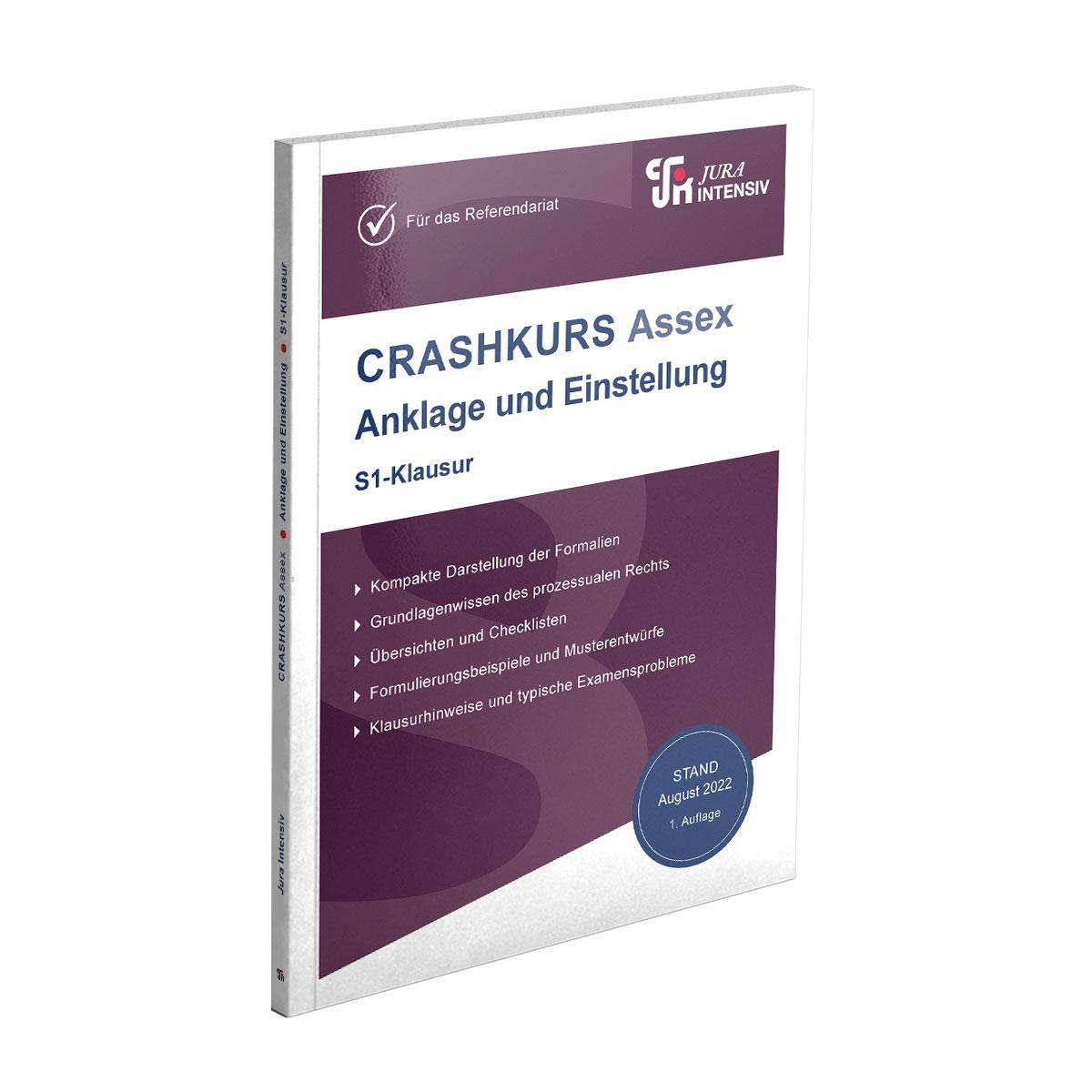Cover: 9783967121537 | CRASHKURS Assex Anklage und Einstellung - S1-Klausur | Peter Karfeld