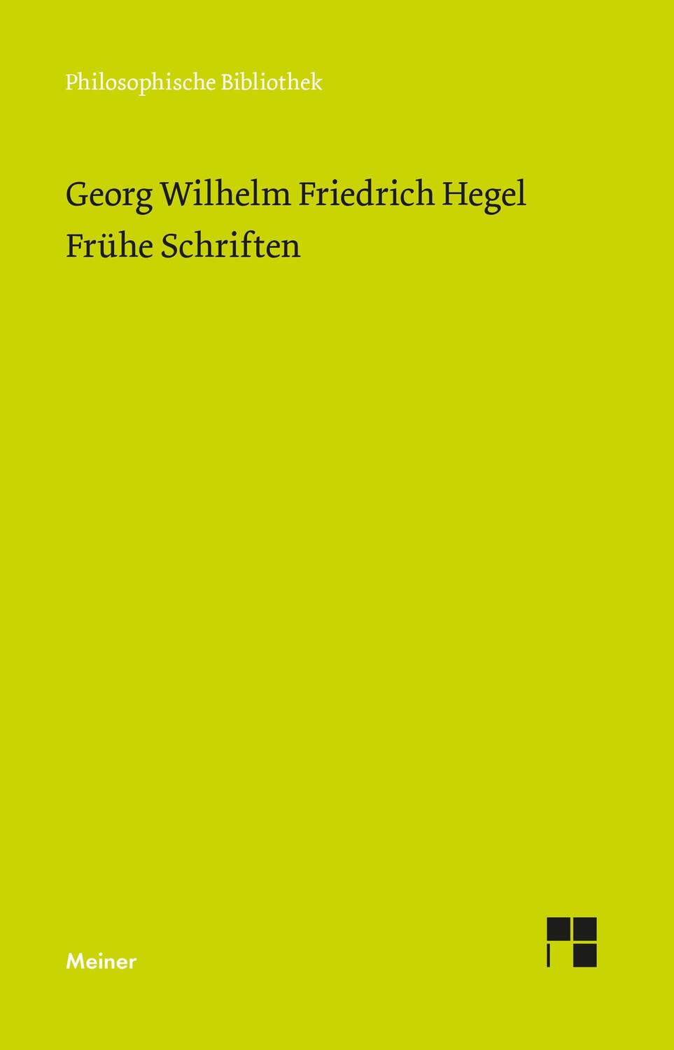Cover: 9783787338733 | Frühe Schriften | Frankfurter Manuskripte und Druckschriften | Hegel