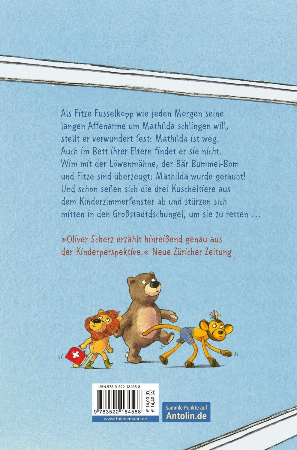 Rückseite: 9783522184588 | Drei Helden für Mathilda | Oliver Scherz | Buch | 112 S. | Deutsch