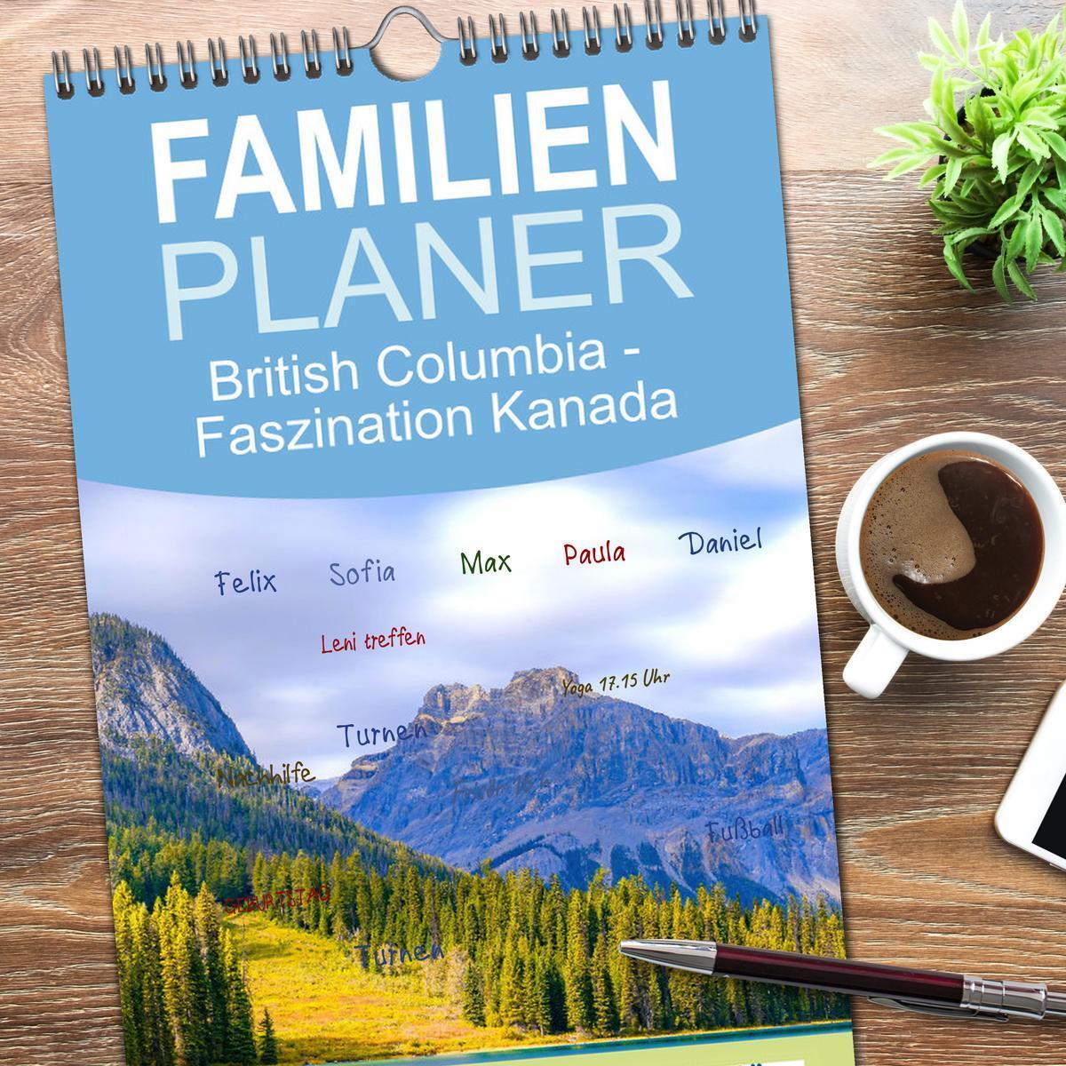 Bild: 9783457097632 | Familienplaner 2025 - British Columbia - Faszination Kanada mit 5...