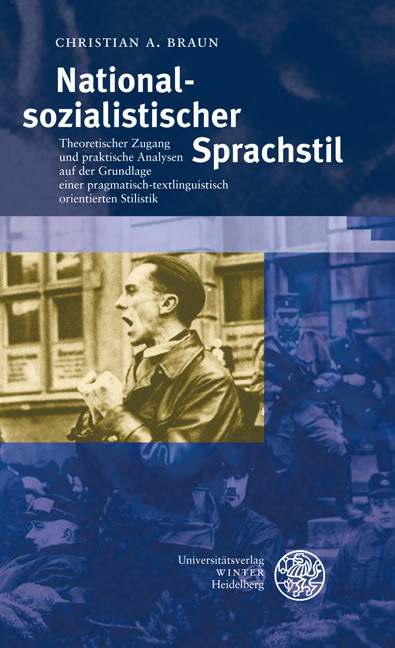 Cover: 9783825368302 | Nationalsozialistischer Sprachstil | Christian A. Braun | Taschenbuch