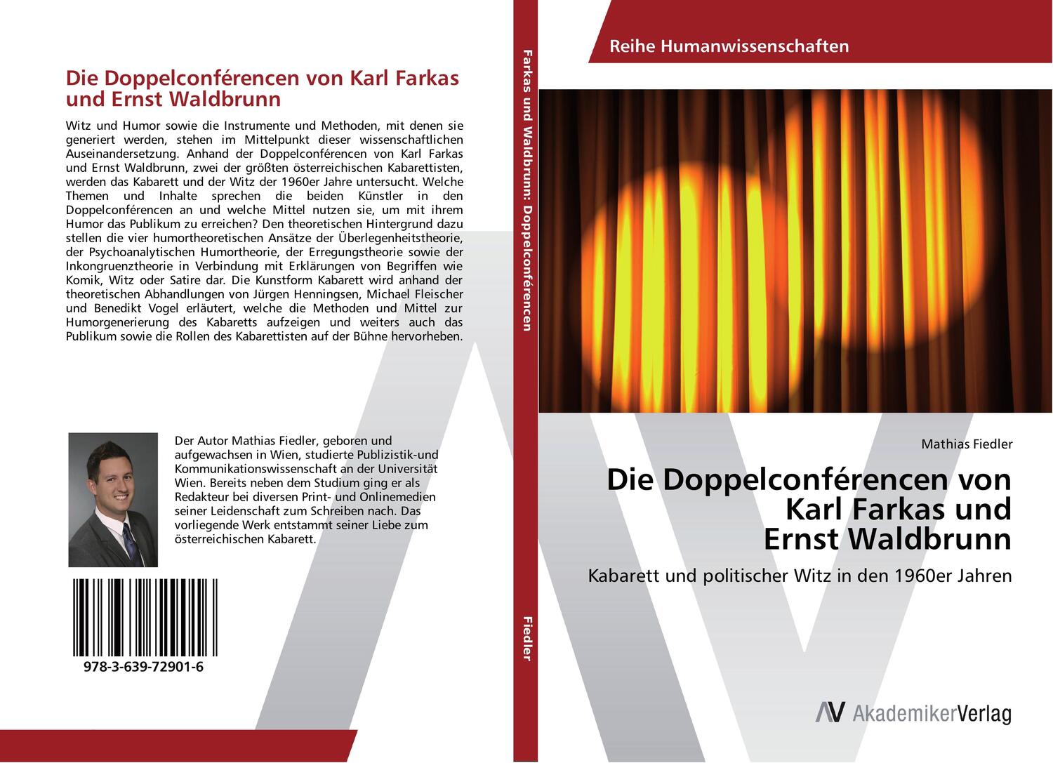 Cover: 9783639729016 | Die Doppelconférencen von Karl Farkas und Ernst Waldbrunn | Fiedler