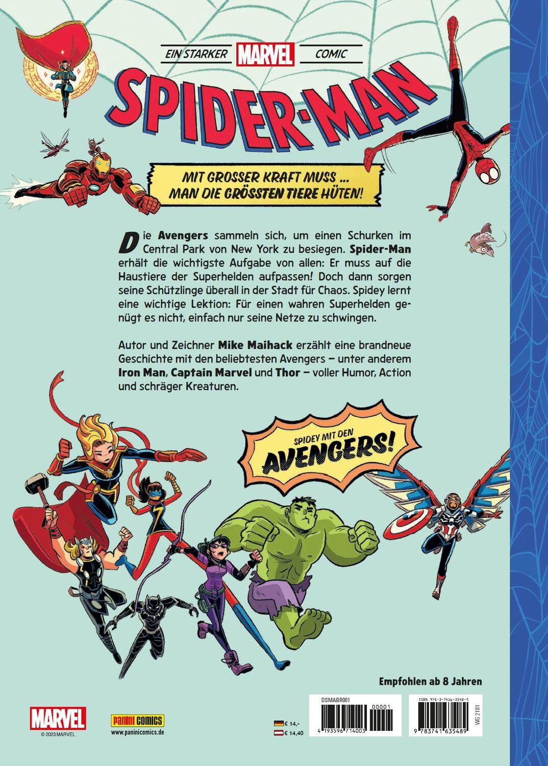Rückseite: 9783741635489 | Spider-Man: Tierische Abenteuer | Mike Maihack | Taschenbuch | 100 S.