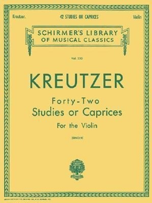 Cover: 73999536201 | Kreutzer - 42 Studies or Caprices | E. Singer | Broschüre | Buch