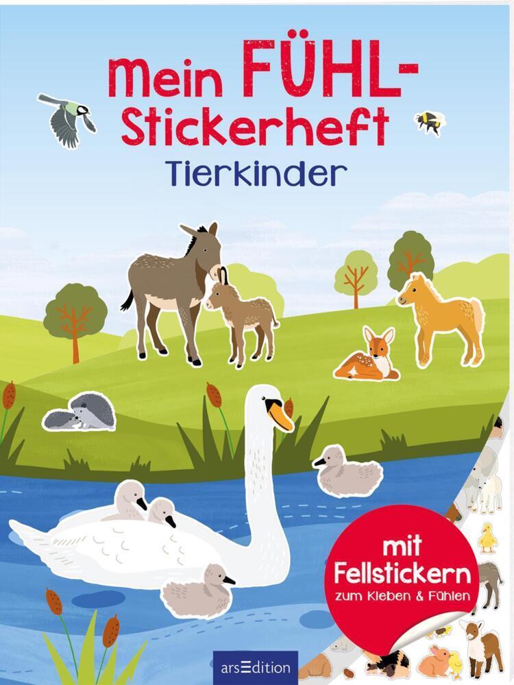 Cover: 9783845843018 | Mein Fühl-Stickerheft - Tierkinder | Lena Bellermann | Taschenbuch