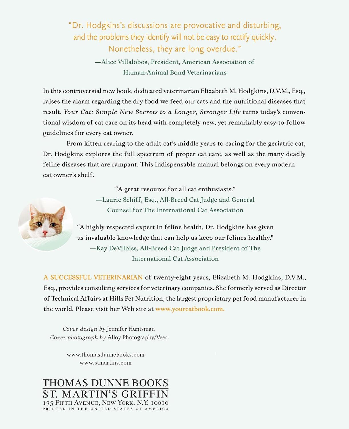 Rückseite: 9780312358020 | Your Cat | Elizabeth M. Hodgkins | Taschenbuch | Paperback | Englisch