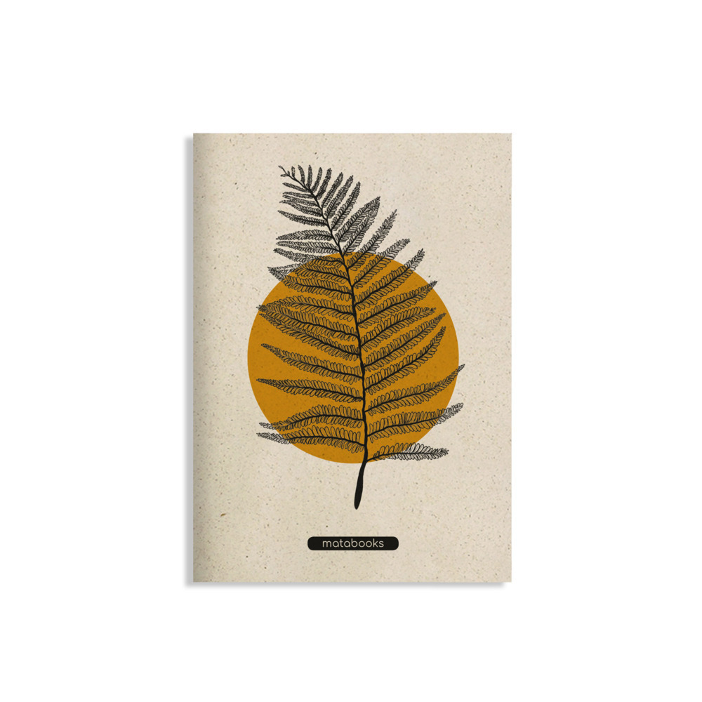 Cover: 4260626413028 | matabooks - A5 Notizheft aus Graspapier - Maya Farbe: Orange | Jonok