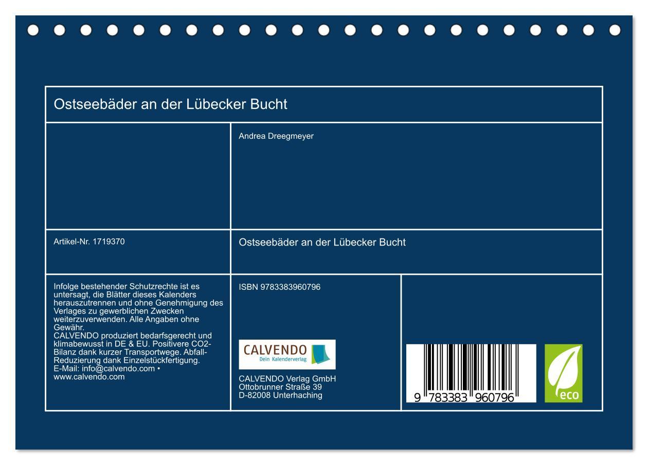 Bild: 9783383960796 | Ostseebäder an der Lübecker Bucht (Tischkalender 2025 DIN A5 quer),...