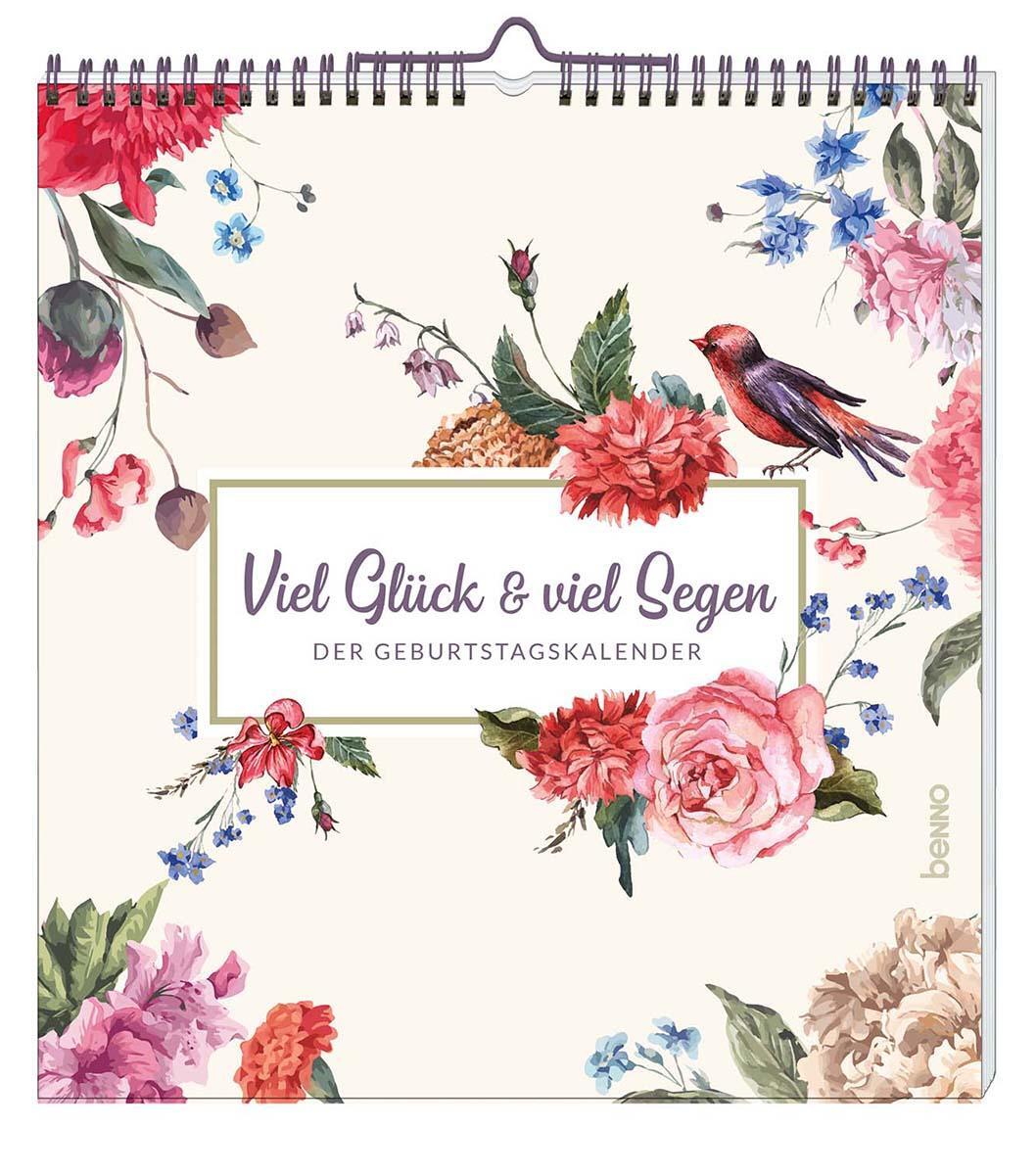 Cover: 9783746255255 | Viel Glück &amp; viel Segen | Der Geburtstagskalender | Kalender | 12 S.