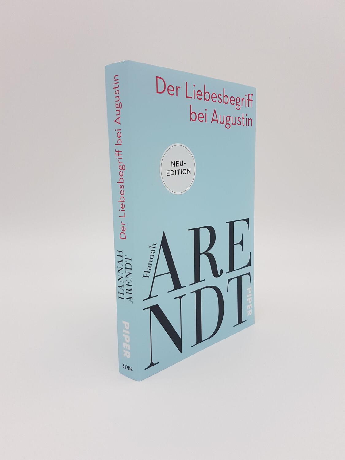Bild: 9783492317061 | Der Liebesbegriff bei Augustin | Hannah Arendt | Taschenbuch | Deutsch