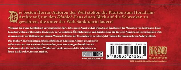 Bild: 9783833242687 | Diablo: Aus den Archiven der Horadrim: Eine Diablo-Geschichtensammlung