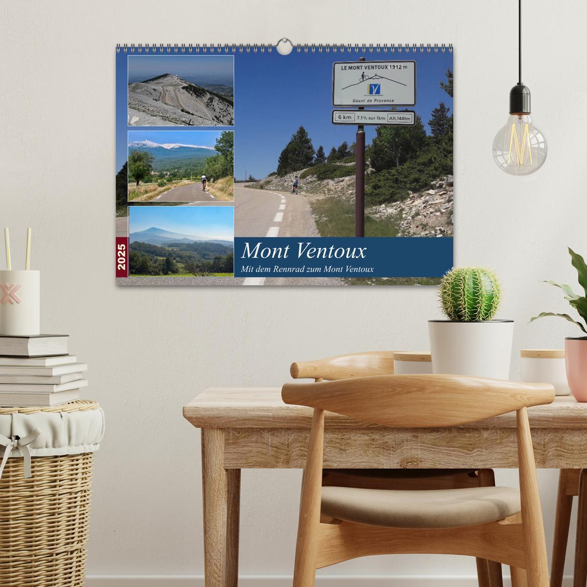 Bild: 9783435353187 | Mit dem Rennrad zum Mont Ventoux (Wandkalender 2025 DIN A3 quer),...