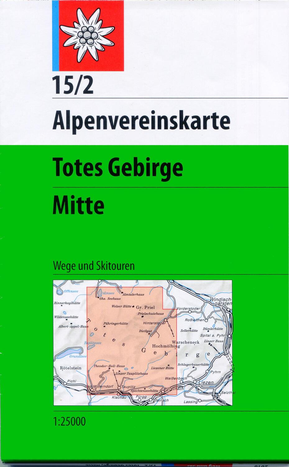 Cover: 9783928777315 | DAV Alpenvereinskarte 15/2 Totes Gebirge Mitte 1 : 25 000...