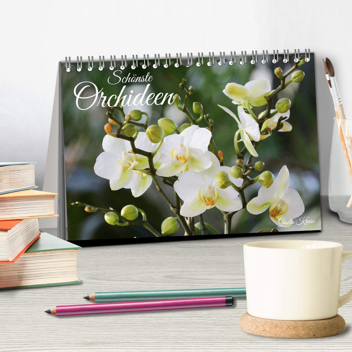 Bild: 9783383914799 | Schönste Orchideen (Tischkalender 2025 DIN A5 quer), CALVENDO...