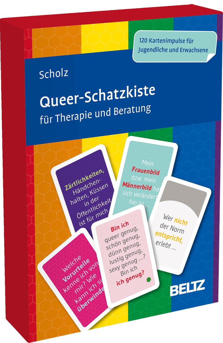 Cover: 4019172101541 | Queer-Schatzkiste für Therapie und Beratung | Falk Peter Scholz | Buch