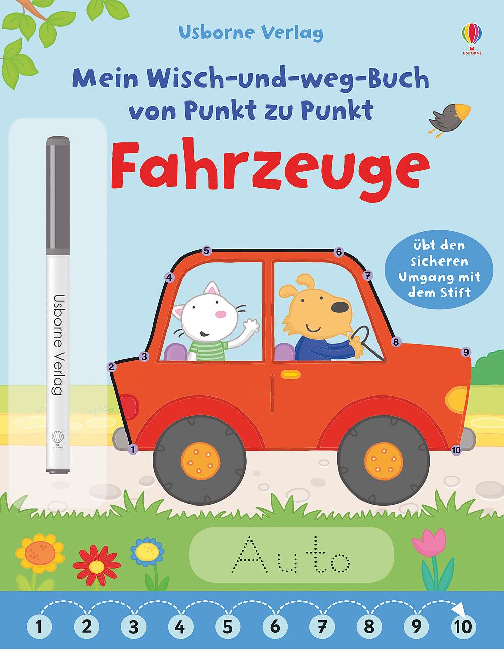 Cover: 9781782328575 | Mein Wisch-und-weg-Buch von Punkt zu Punkt: Fahrzeuge | Brooks | 20 S.