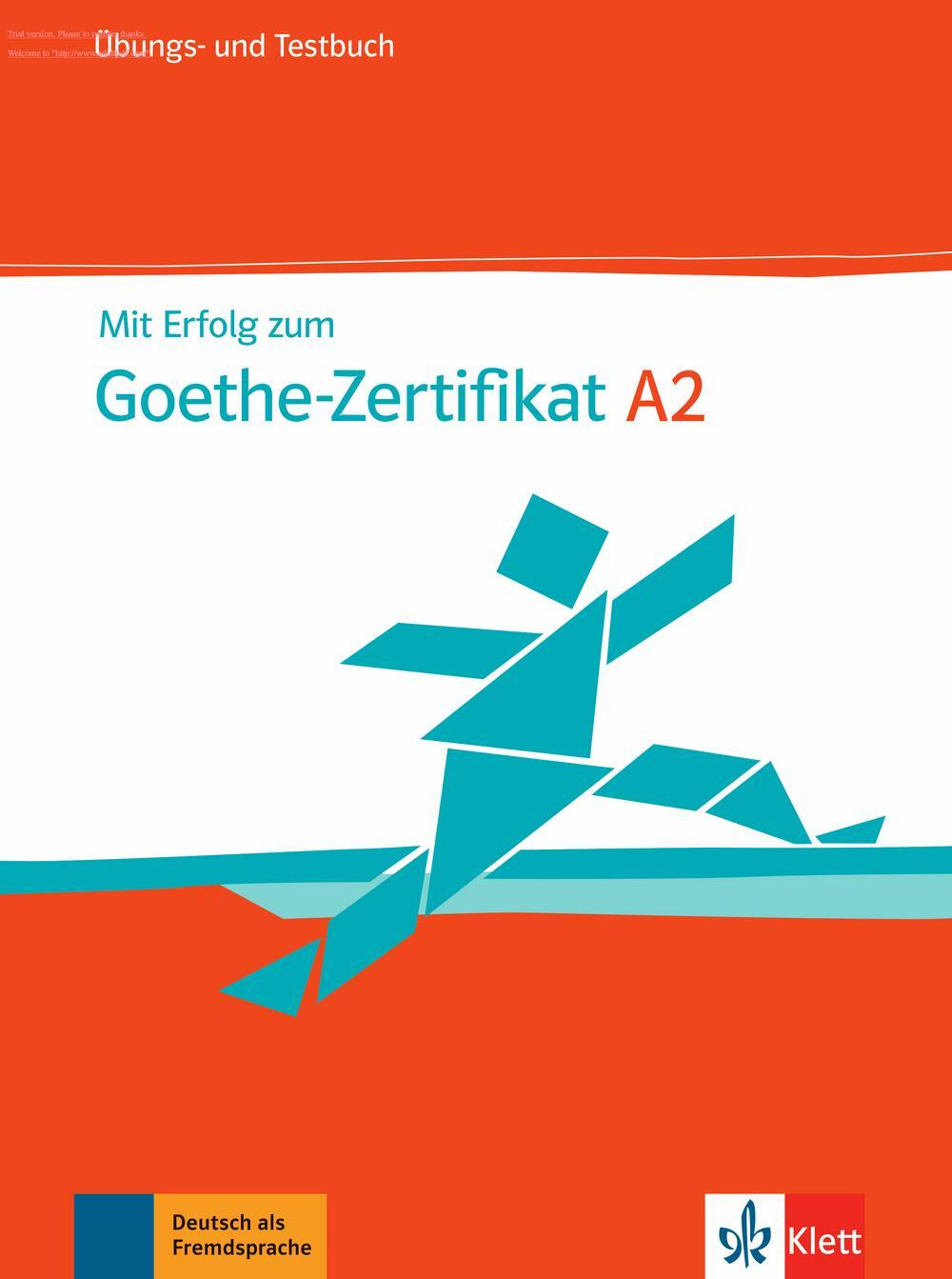Cover: 9783126758147 | Mit Erfolg zum Goethe-Zertifikat A2. Übungs- und Testbuch + Audio-CD
