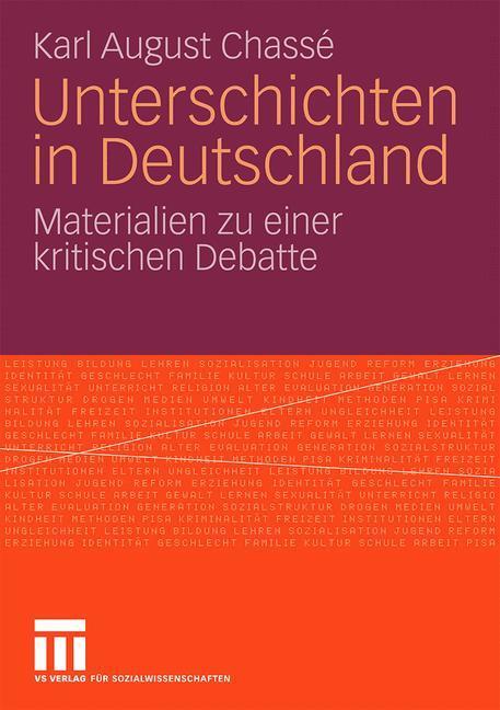 Cover: 9783531161839 | Unterschichten in Deutschland | Karl August Chassé | Taschenbuch