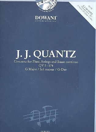 Cover: 9783905476606 | Concerto for Flute, Strings and BC QV 5 : 174 in G | Quantz | 2017