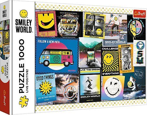 Cover: 5900511107296 | Puzzle 1000 Smiley World - Lebe positiv | Spiel | In Pappschachtel