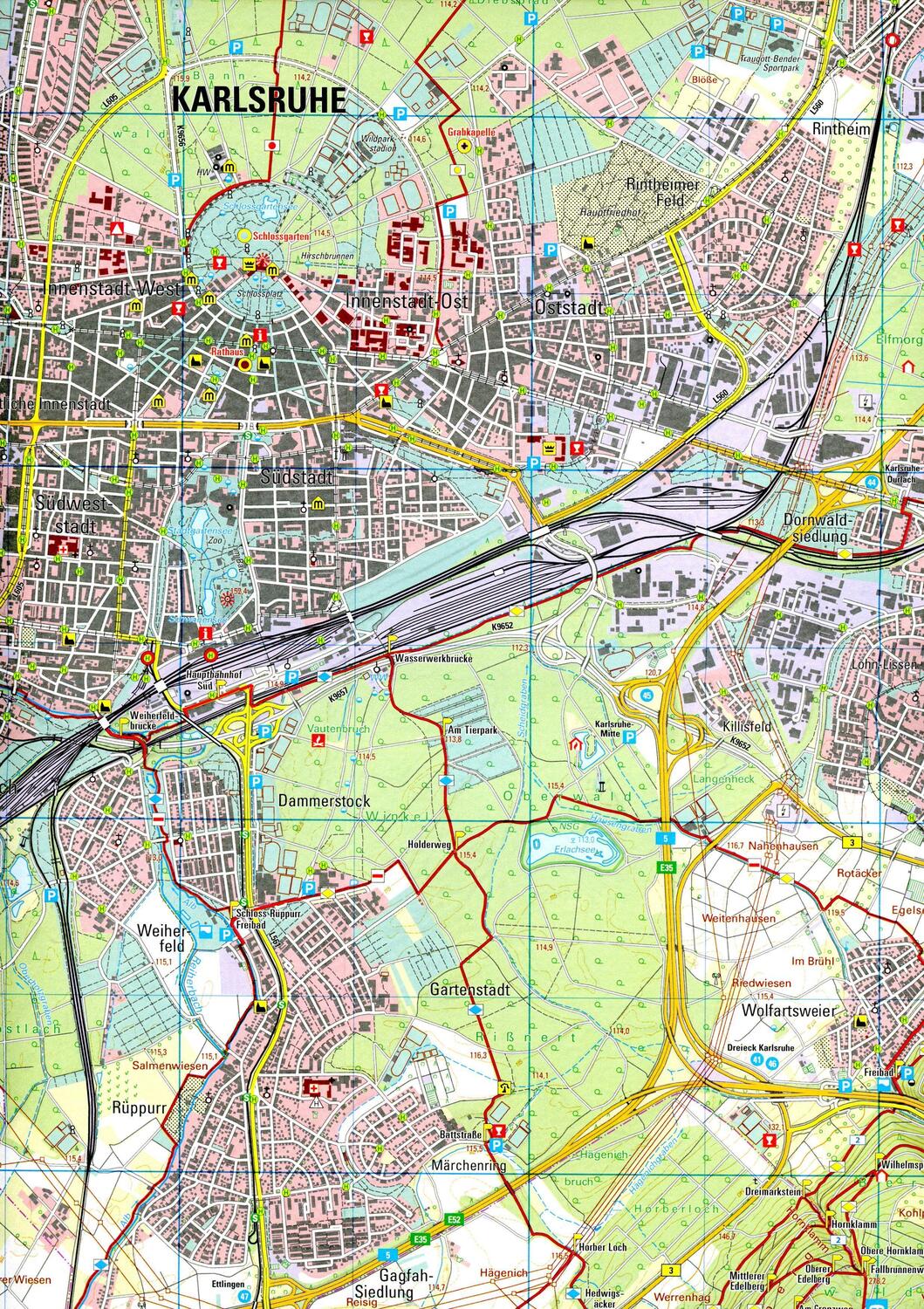 Bild: 9783863984410 | Karlsruhe Wanderkarte 1:25 000 | Pfinztal, Bretten | (Land-)Karte