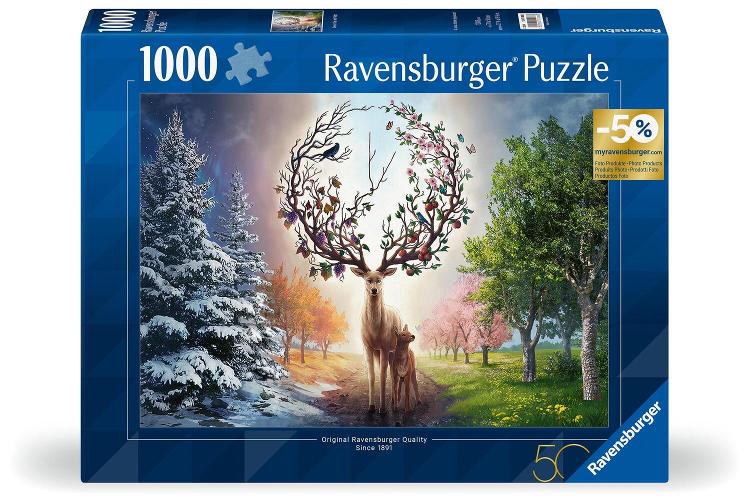 Cover: 4005555010883 | Ravensburger Puzzle 12001088 - Der magische Hirsch und die vier...