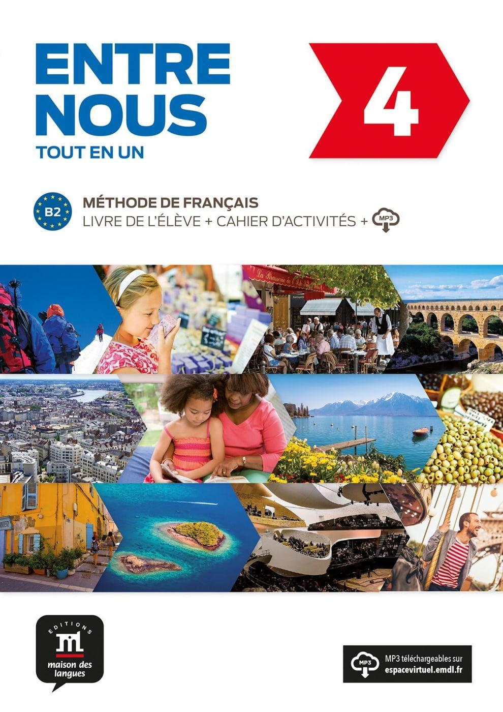 Cover: 9783125302778 | Entre nous 4 (B2). Livre de l'élève + cahier d'exercices + CD audio